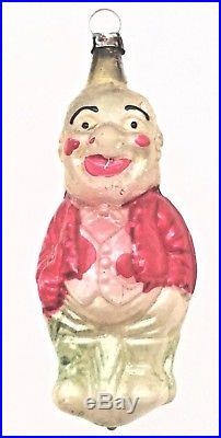 Wonderful Whimsy Antique Figural Comic Man with Umbrella Christmas Ornament
