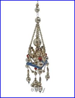 XXL Gablonz Gablonzer Christmas Tree Ornament Star Glass Bead Wire #11923