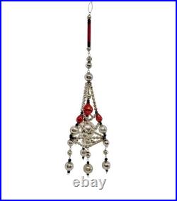 XXL Gablonz Gablonzer Christmas Tree Ornament Star Glass Bead Wire # 13022