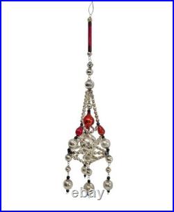 XXL Gablonz Gablonzer Christmas Tree Ornament Star Glass Bead Wire # 13022
