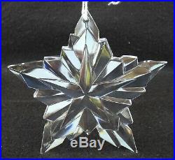 YOUR CHOICE of 1 Tiffany & Co. Crystal Christmas Ornament Penguin, Santa, Star